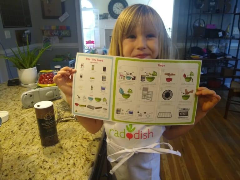girl holding raddish kids receipe